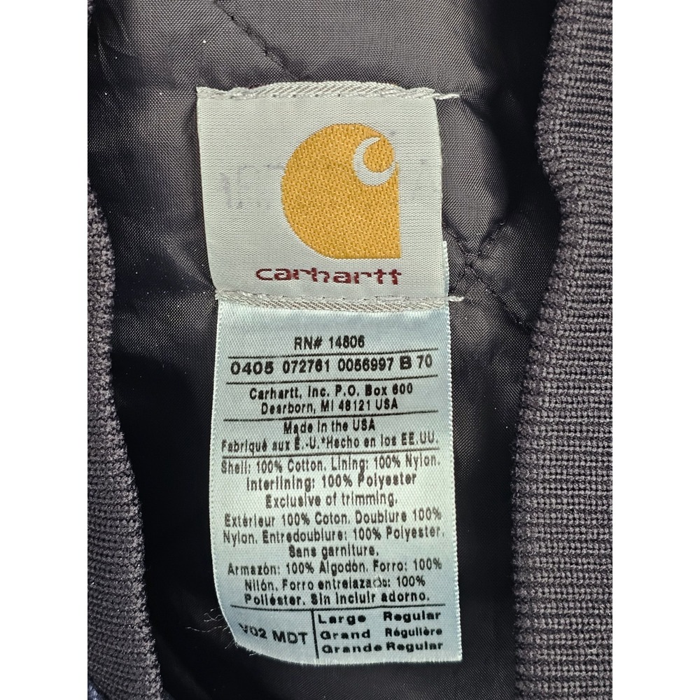 Vintage Carhartt Quilt-Lined Artic Vest "Midnight Blue" V02 MDT Mens LG USA Made - Picture 15 of 16